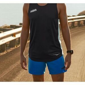 $80 NEW HOKA Men's Performance Woven 7" Lightweight Shorts (Blue) Small